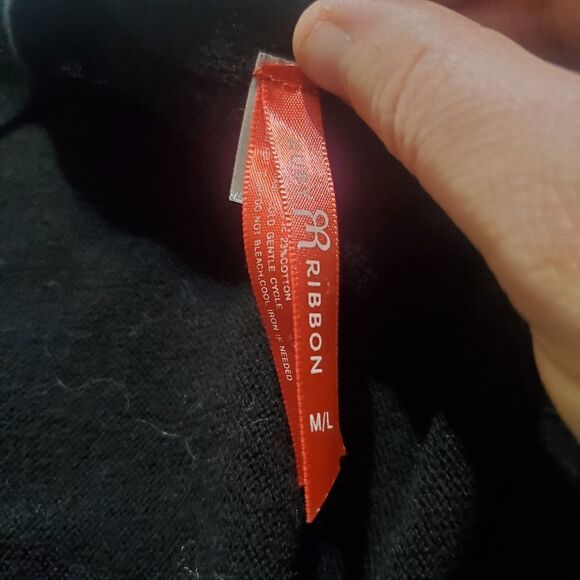 Ruby Ribbon black button front poncho/cardigan sz M/L - Picture 4 of 4